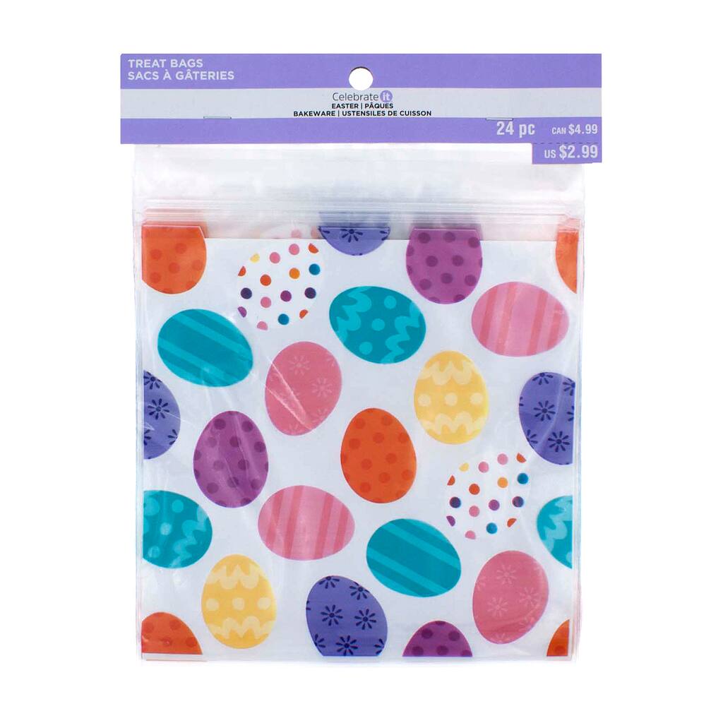 Easter Eggs Zip Top Treat Bags by Celebrate It®, 24ct.